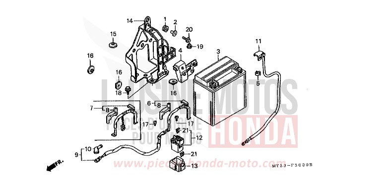 BATTERIE von Pan-European ABS SCHWARZ-Z (NH1ZD) von 1993